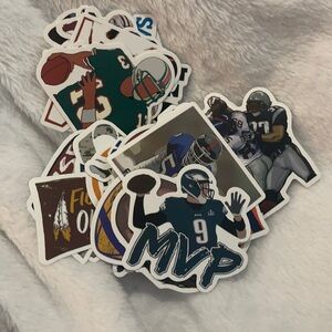 New set/50 football stickers